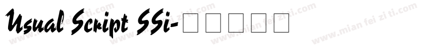 Usual Script SSi字体转换